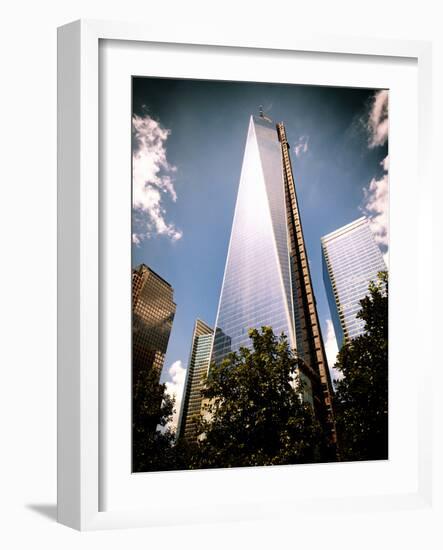 Architecture and Buildings, One World Trade Center (1WTC), Manhattan, New York, USA, Vintage Colors-Philippe Hugonnard-Framed Photographic Print