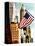 Architecture and Buildings, Skyscrapers View, American Flag, Midtown Manhattan, NYC, US, USA-Philippe Hugonnard-Stretched Canvas