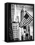 Architecture and Buildings, Skyscrapers View, American Flag, Midtown Manhattan, NYC, USA-Philippe Hugonnard-Framed Stretched Canvas