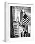 Architecture and Buildings, Skyscrapers View, American Flag, Midtown Manhattan, NYC, USA-Philippe Hugonnard-Framed Photographic Print