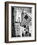 Architecture and Buildings, Skyscrapers View, American Flag, Midtown Manhattan, NYC, USA-Philippe Hugonnard-Framed Photographic Print