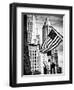 Architecture and Buildings, Skyscrapers View, American Flag, Midtown Manhattan, NYC, USA-Philippe Hugonnard-Framed Photographic Print