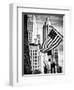 Architecture and Buildings, Skyscrapers View, American Flag, Midtown Manhattan, NYC, USA-Philippe Hugonnard-Framed Photographic Print