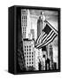 Architecture and Buildings, Skyscrapers View, American Flag, Midtown Manhattan, NYC, USA-Philippe Hugonnard-Framed Stretched Canvas