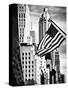 Architecture and Buildings, Skyscrapers View, American Flag, Midtown Manhattan, NYC, USA-Philippe Hugonnard-Stretched Canvas