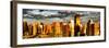 Architecture and Buildings, Sunset, Midtown of Manhattan, Times Square and 42 Street, New York-Philippe Hugonnard-Framed Photographic Print