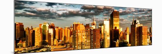 Architecture and Buildings, Sunset, Midtown of Manhattan, Times Square and 42 Street, New York-Philippe Hugonnard-Mounted Photographic Print