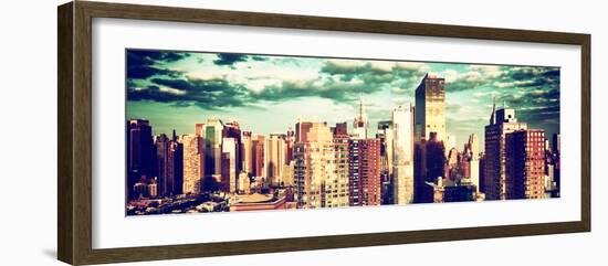 Architecture and Buildings, Sunset, Midtown of Manhattan, Times Square and 42 Street, New York-Philippe Hugonnard-Framed Photographic Print