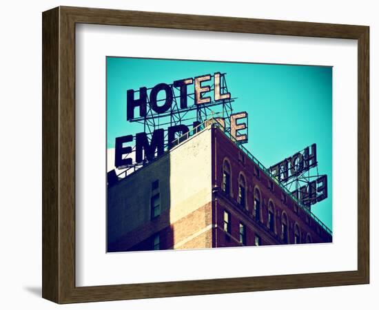 Architecture and Buildings, Top of the Hotel Empire, Upper West Side of Manhattan, USA-Philippe Hugonnard-Framed Photographic Print