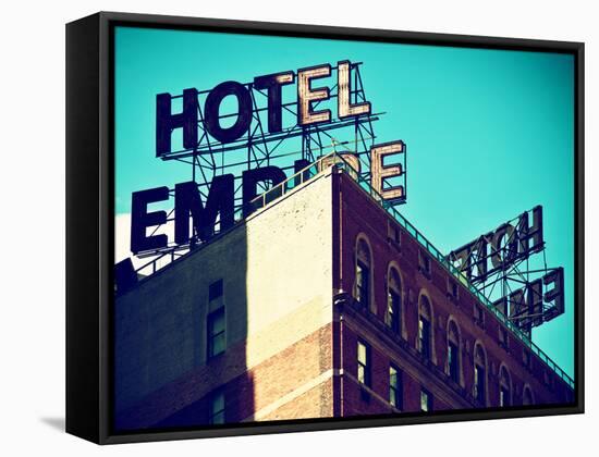 Architecture and Buildings, Top of the Hotel Empire, Upper West Side of Manhattan, USA-Philippe Hugonnard-Framed Stretched Canvas