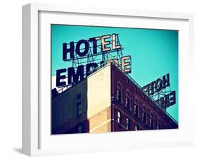 Architecture and Buildings, Top of the Hotel Empire, Upper West Side of Manhattan, USA-Philippe Hugonnard-Framed Premium Photographic Print