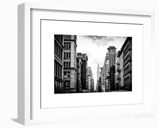 Architecture and Buildings, Urban Scene, 401 Broadway, Lower Manhattan, NYC, White Frame-Philippe Hugonnard-Framed Art Print