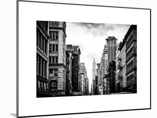 Architecture and Buildings, Urban Scene, 401 Broadway, Lower Manhattan, NYC, White Frame-Philippe Hugonnard-Mounted Art Print