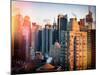 Architecture and Buildings View of Times Square at Sunset-Philippe Hugonnard-Mounted Photographic Print