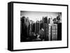 Architecture and Buildings View of Times Square at Sunset-Philippe Hugonnard-Framed Stretched Canvas