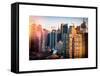 Architecture and Buildings View of Times Square at Sunset-Philippe Hugonnard-Framed Stretched Canvas