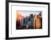 Architecture and Buildings View of Times Square at Sunset-Philippe Hugonnard-Framed Art Print