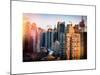 Architecture and Buildings View of Times Square at Sunset-Philippe Hugonnard-Mounted Art Print