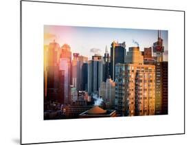 Architecture and Buildings View of Times Square at Sunset-Philippe Hugonnard-Mounted Art Print