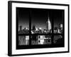 Architecture and Buildings with the Empire State Building in Winter - Manhattan, New York City, USA-Philippe Hugonnard-Framed Photographic Print