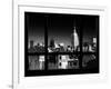 Architecture and Buildings with the Empire State Building in Winter - Manhattan, New York City, USA-Philippe Hugonnard-Framed Photographic Print