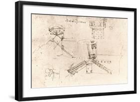 Architecture for castles, c1472-c1519 (1883)-Leonardo Da Vinci-Framed Giclee Print