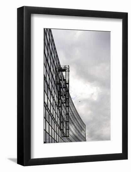 Architecture, Gate House, Messe Frankfurt, Frankfurt on the Main, Hessen, Germany-Axel Schmies-Framed Photographic Print