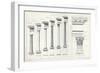 Architecture I: Orders of Architecture, engraved by Charles Lawrie-John Burley Waring-Framed Giclee Print