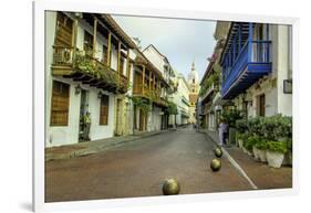 Architecture in the Plaza de San Pedro Claver, Cartagena, Colombia-Jerry Ginsberg-Framed Photographic Print