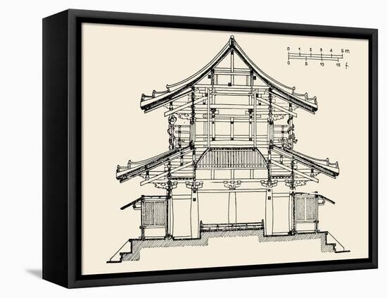 Architecture: Japanese-null-Framed Stretched Canvas