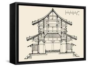 Architecture: Japanese-null-Framed Stretched Canvas