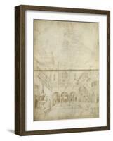 Architecture ; Jugement de Salomon-Jacopo Bellini-Framed Giclee Print