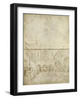 Architecture ; Jugement de Salomon-Jacopo Bellini-Framed Giclee Print