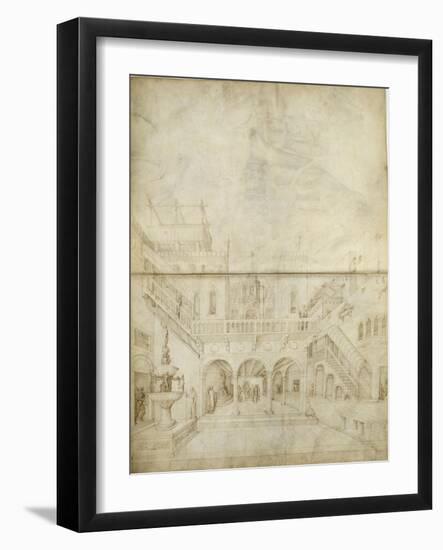 Architecture ; Jugement de Salomon-Jacopo Bellini-Framed Giclee Print