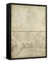 Architecture ; Jugement de Salomon-Jacopo Bellini-Framed Stretched Canvas