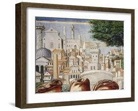 Architecture of City of Rome, Detail from Stories of St. Augustine, 1465-Benozzo Gozzoli-Framed Giclee Print