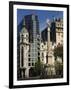 Architecture of Plaza Lavalle and Statue, Buenos Aires, Argentina, South America-Simanor Eitan-Framed Photographic Print