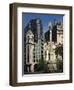 Architecture of Plaza Lavalle and Statue, Buenos Aires, Argentina, South America-Simanor Eitan-Framed Premium Photographic Print