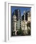 Architecture of Plaza Lavalle and Statue, Buenos Aires, Argentina, South America-Simanor Eitan-Framed Premium Photographic Print