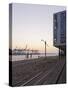 Architecture, Office Buildings, NeumŸhlen, Evening Mood, Hanseatic City of Hamburg, Germany-Axel Schmies-Stretched Canvas