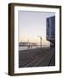 Architecture, Office Buildings, NeumŸhlen, Evening Mood, Hanseatic City of Hamburg, Germany-Axel Schmies-Framed Photographic Print