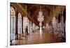 Architecture: View of the Galerie Des Glaces in Versailles Restored by Architect Jules Hardouin-Man-Jules Hardouin Mansart-Framed Giclee Print