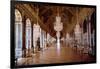 Architecture: View of the Galerie Des Glaces in Versailles Restored by Architect Jules Hardouin-Man-Jules Hardouin Mansart-Framed Giclee Print