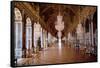 Architecture: View of the Galerie Des Glaces in Versailles Restored by Architect Jules Hardouin-Man-Jules Hardouin Mansart-Framed Stretched Canvas