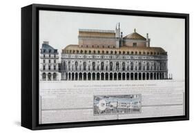 Architecturical Project-Amédée Couder-Framed Stretched Canvas