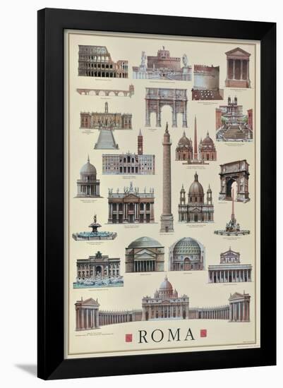 Architettura Roma-null-Framed Poster