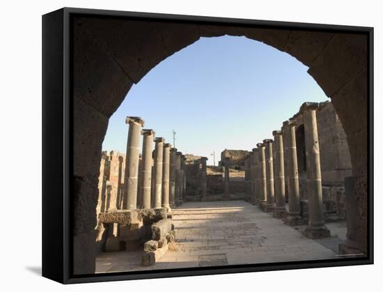 Archway, Ancient City Archaelogical Ruins, Unesco World Heritage Site, Bosra, Syria, Middle East-Christian Kober-Framed Stretched Canvas