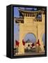 Archway and Chiang Kaishek (Chiang Kai Shek) Memorial Hall, Taipei, Taiwan, Asia-Alain Evrard-Framed Stretched Canvas
