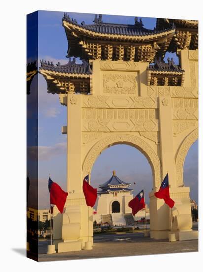 Archway and Chiang Kaishek (Chiang Kai Shek) Memorial Hall, Taipei, Taiwan, Asia-Alain Evrard-Stretched Canvas