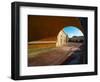 Archway and Yard, El Morro Fort, San Juan-George Oze-Framed Photographic Print